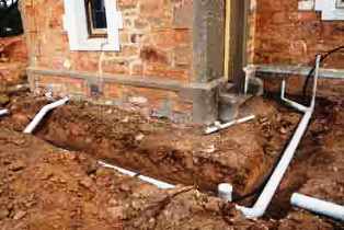 outside drainage Farningham